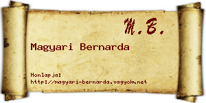Magyari Bernarda névjegykártya